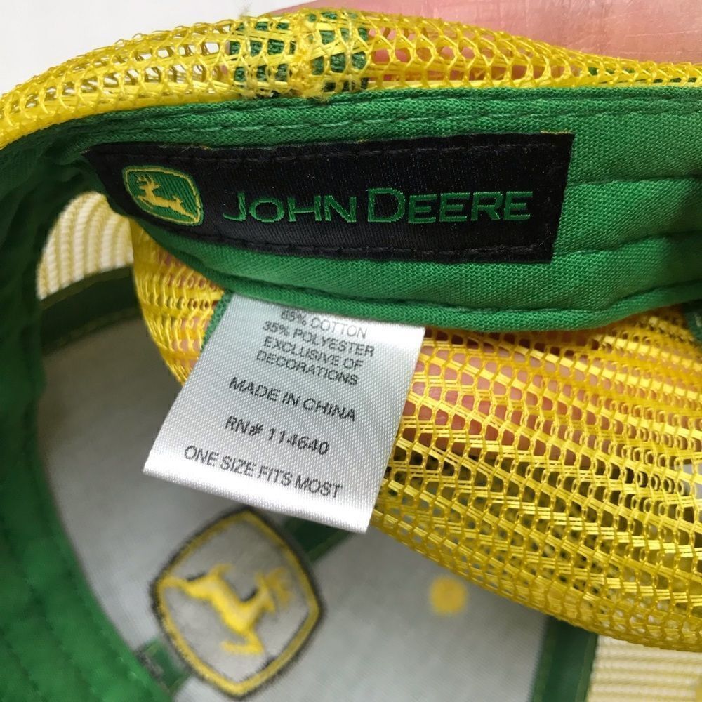 John Deere hook & loop baseball cap OS - Picture 6 of 7